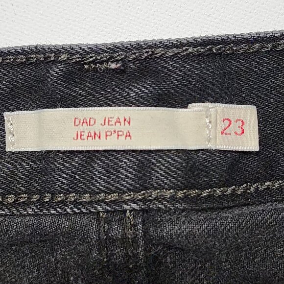 Levi's Black Wash Rigid Denim High Rise Dad Jeans - Picture 7 of 10